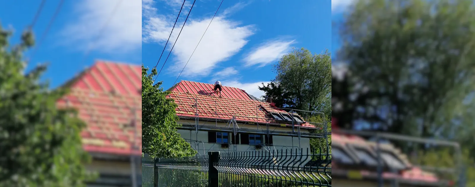 Pose de l'écran de sous-face et du contre-lattage sur une toiture à Rosheim